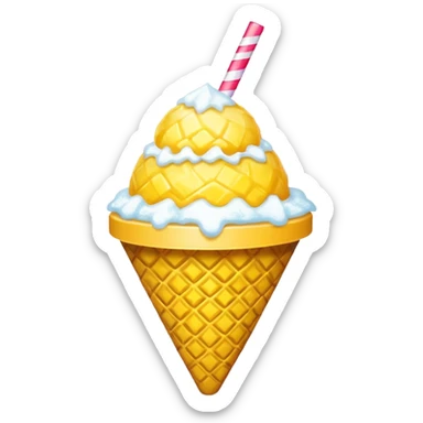pineapple snow cone sticker