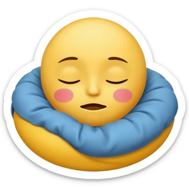 A sleepy emojie  sticker