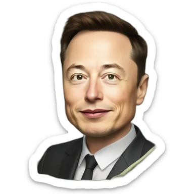 Elon musk Wich money sticker