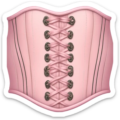 Pastel pink corset  sticker