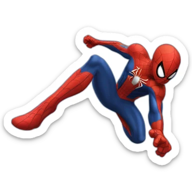 Spiderman landing sticker