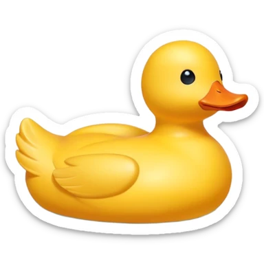 Patito de hule sticker