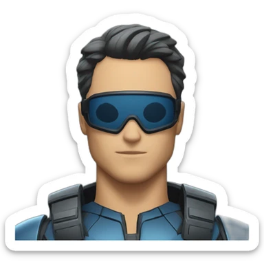 Mark Grayson in the Invincible suit sticker