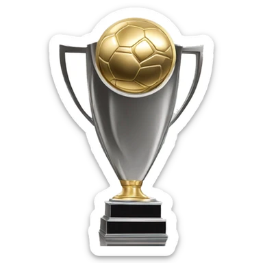 Logo du Real Madrid sur le trophée de la ligue des champions  sticker