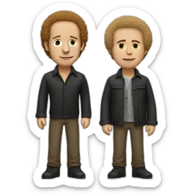 simon et garfunkel musiciens marocains sticker