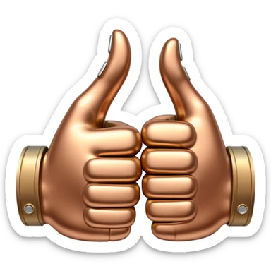 👍 and 👎 combined together sticker