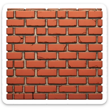 Brick wall sticker