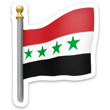 Syria flag sticker