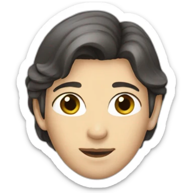 Arwen with bob haircut sticker