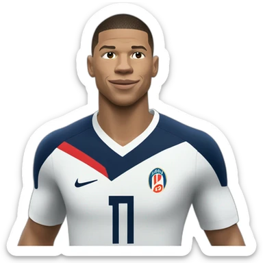 Mbappé qui sert la main de Ronaldo sticker