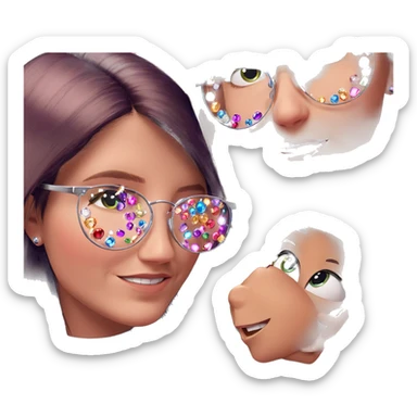 group of friends with gems sticker