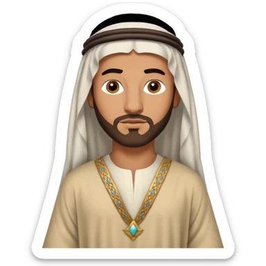 boaz - arab man from the bible sticker
