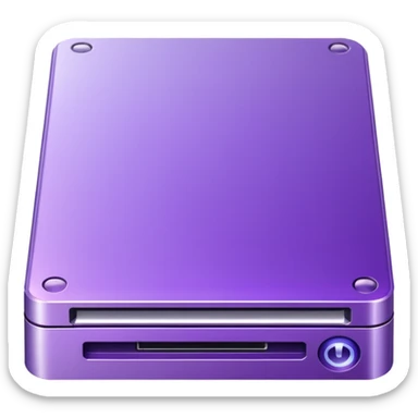 purple dvd drive sticker