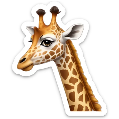 girafe glamour sticker