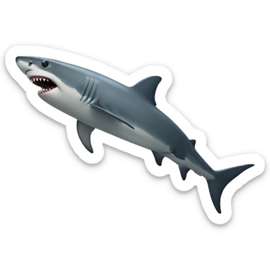 Shark with human legs sticker