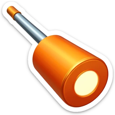 hot metal rod sticker