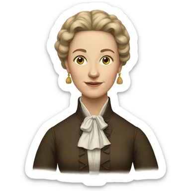 white woman from 1700 virginia sticker