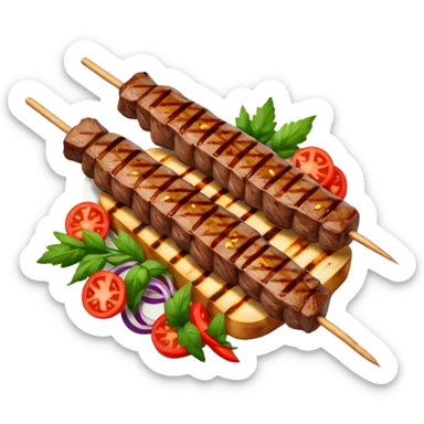 beef kebab sticker