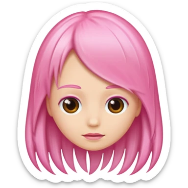 hair follicle, with pink colors sticker