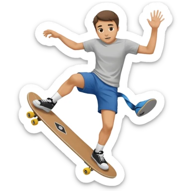 charlie Kirk doing a kickflip sticker