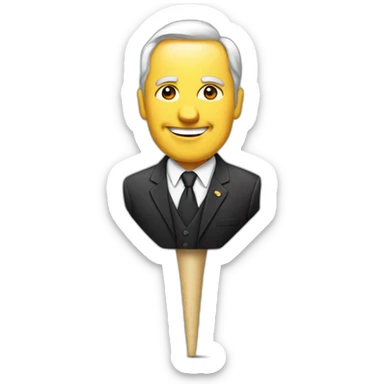 Politician on a spike sticker