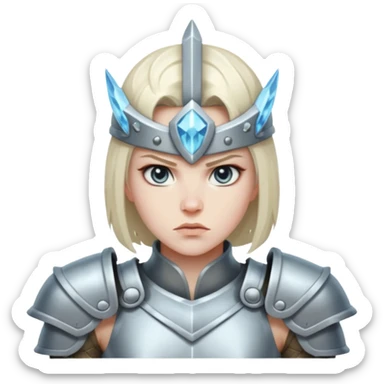 crystal-armored warrior sticker