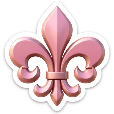 Fleur de lis made of SPAM sticker