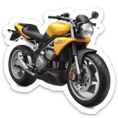a motorbike that rears up on its rear wheel sticker