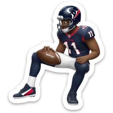 Football player that’s jersey number is 11 and he plays for the Houston texans sticker