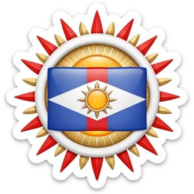 Assyrian flag  sticker