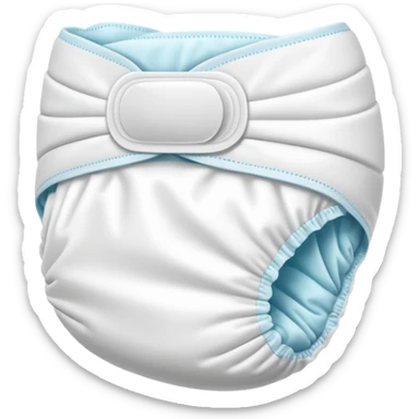 plastic backed diaper sticker