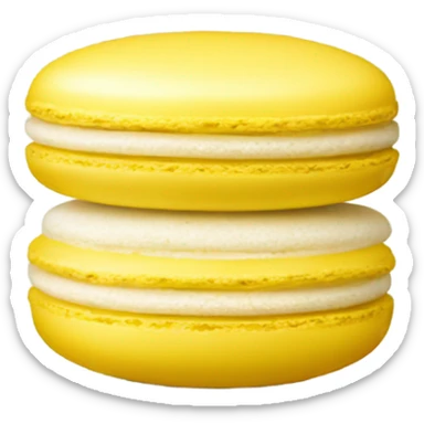 one yellow macaron  sticker