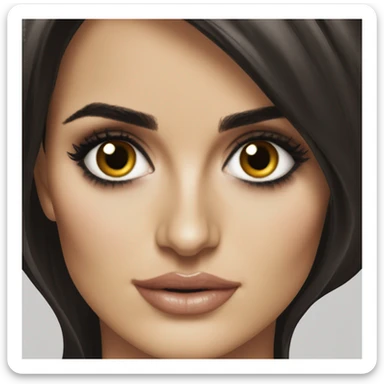 Penelope Cruz dark eyes sticker