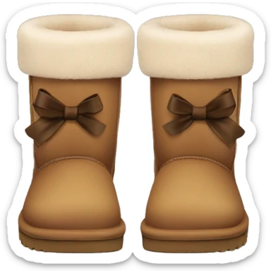 Ugg boots with bow  sticker