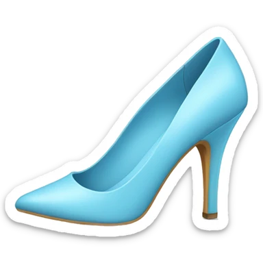 Light blue high heels sticker