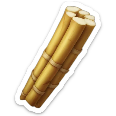 raw brown sugar cane cubes sticker