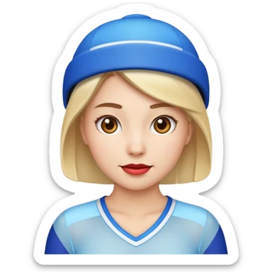 buz pıstının ustunde kayan ve yarısma ıcın elbıse gıymıs kadın emojisi sticker