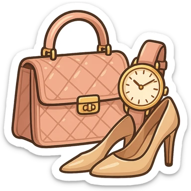 Women’s luxury Handbags, women’s watches and women’s shoes  sticker
