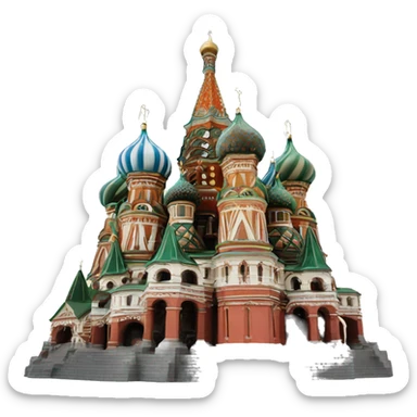saint basil's cathedral sticker