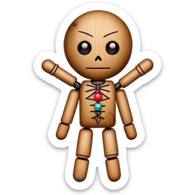 voodoo doll sticker