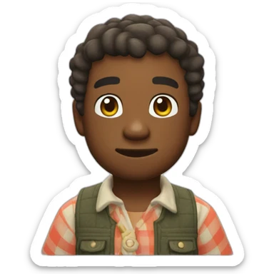 Quelqun qui joue a animal crossing new horizon sticker