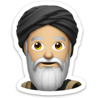 bin laden with a light saber sticker