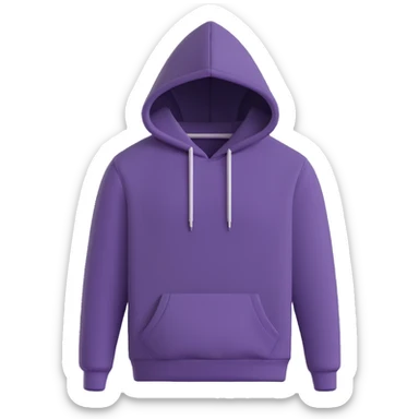 fashionable hoodie on a hanger sticker