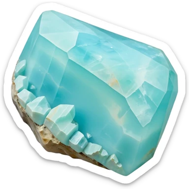 peruvian opal gemstone raw crystal sticker