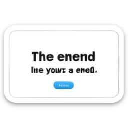 cinema screen the end sticker
