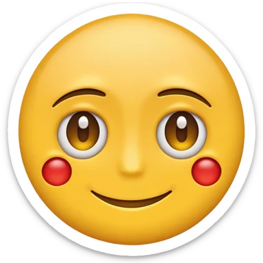 two emojis overlapping not smiling- no red cheeks- overlap by 50%  sticker