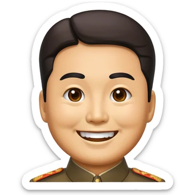 Emoji of dear leader kim il sung smiling  sticker