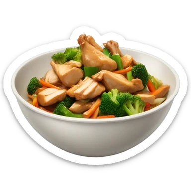 chinese chicken stir fry sticker