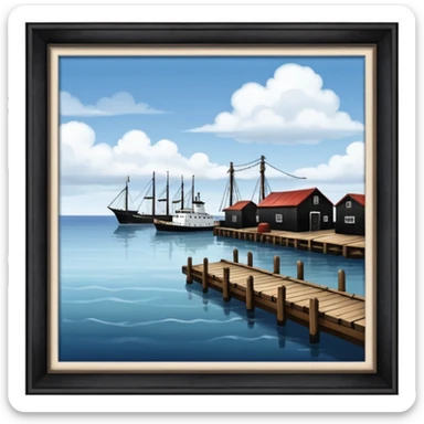 an old american port sticker