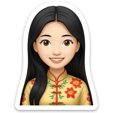 vietnamese woman sticker